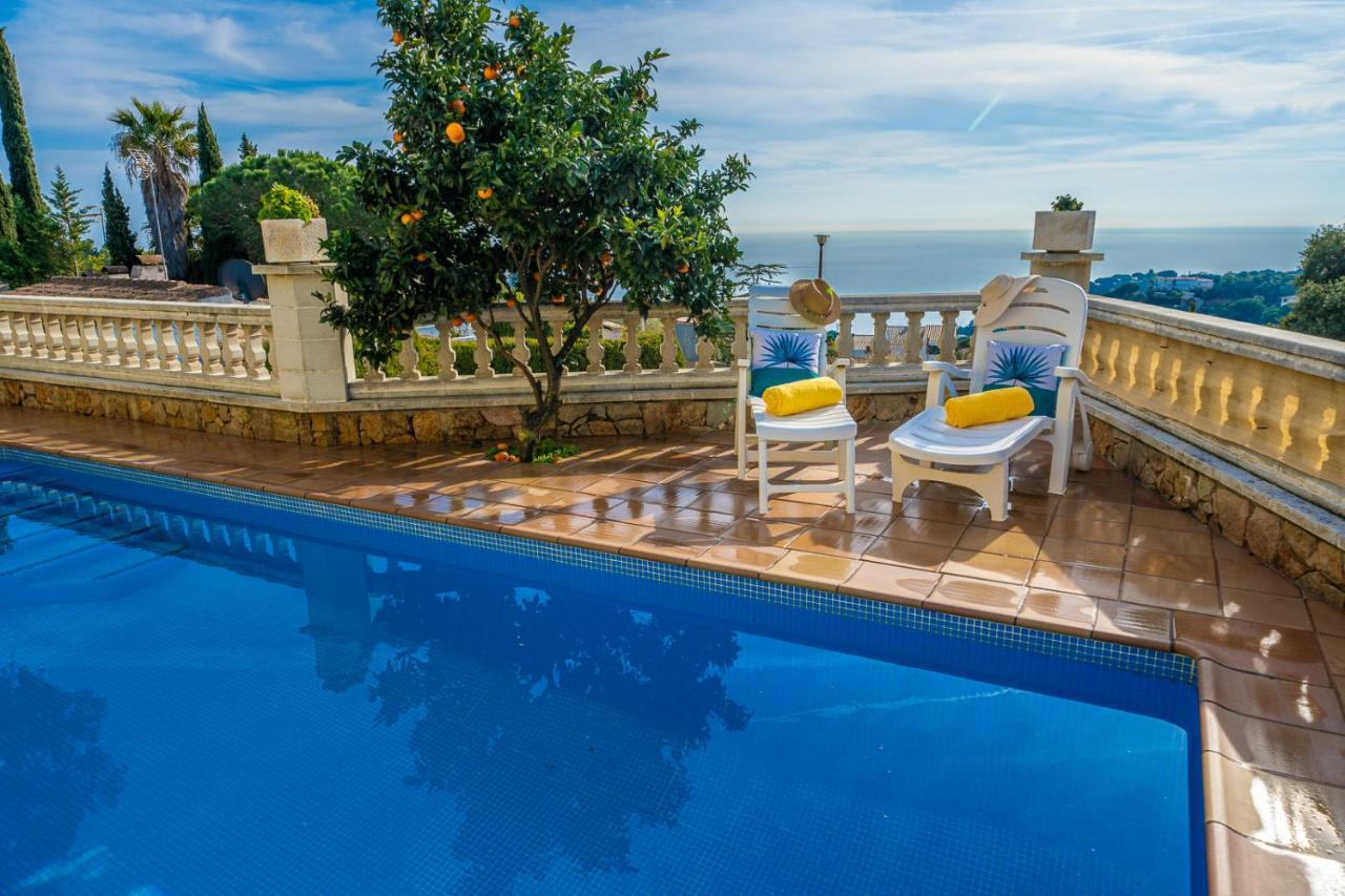 Villa Vista Lux, Piscina Privada Y Zona Exterior Con Vista Mar トッサ・デ・マール エクステリア 写真